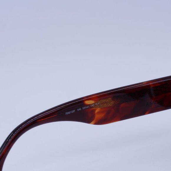 ?️ New Fendi FE40125F 54S Sunglasses - Shiny Red Havana Frame, Bordeaux Lenses main image 4